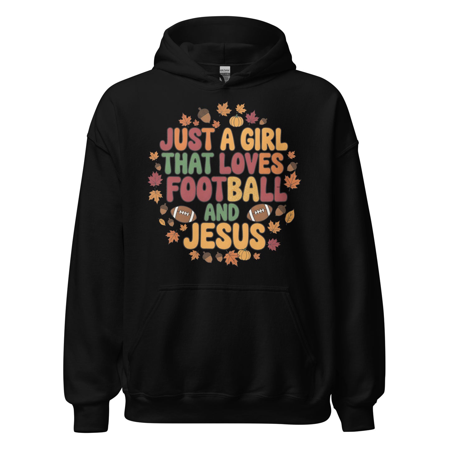 Just a Girl that Loves Football and Jesus Christian hoodie