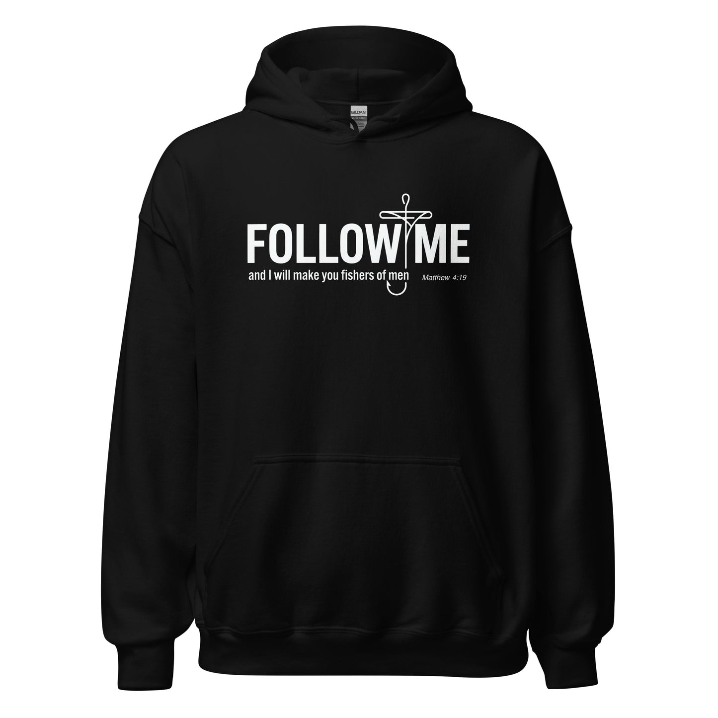  follow me  Christian hoodie Matthew 4:10