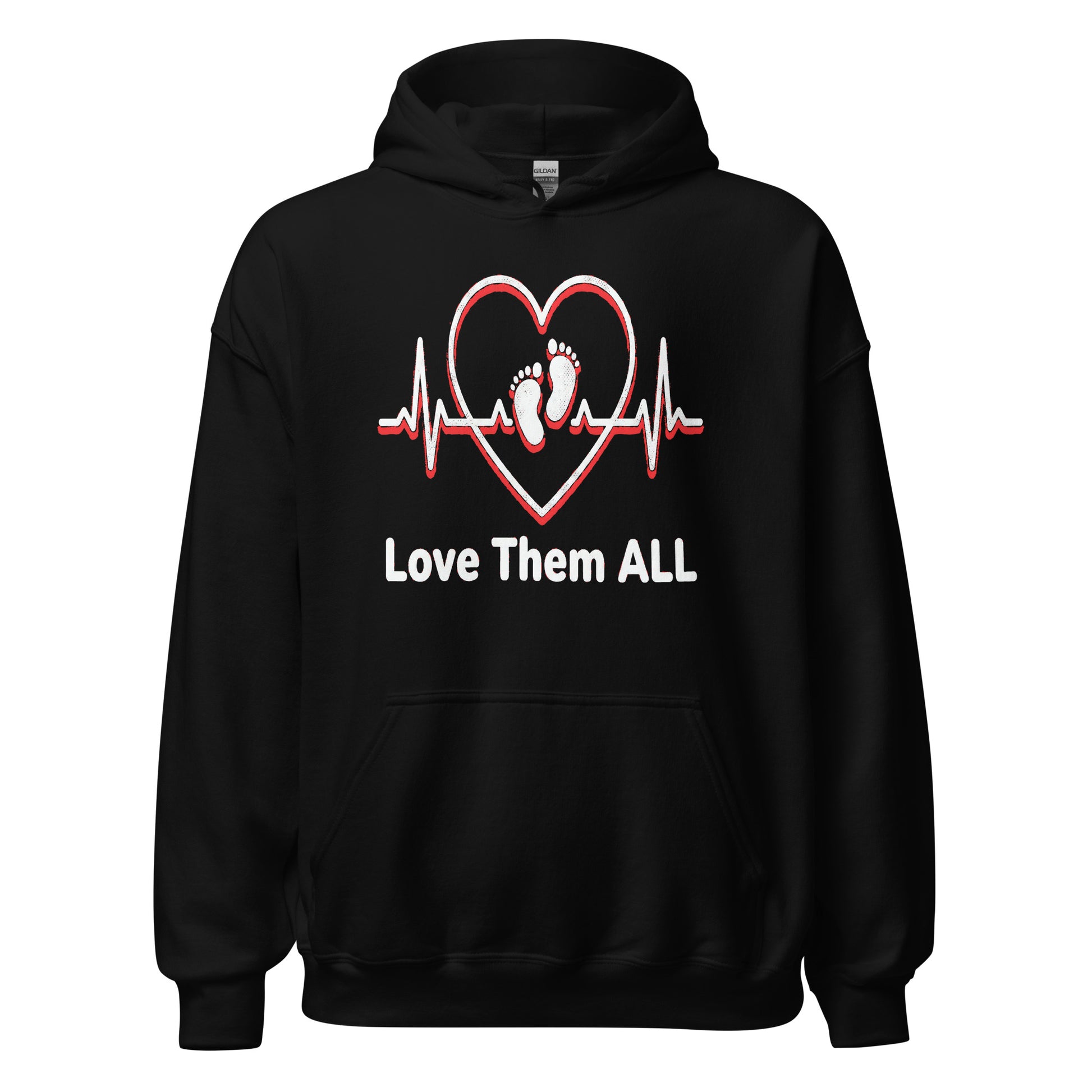 Love Them ALL Pro-Life Christian Hoodie Psalm 139:13 