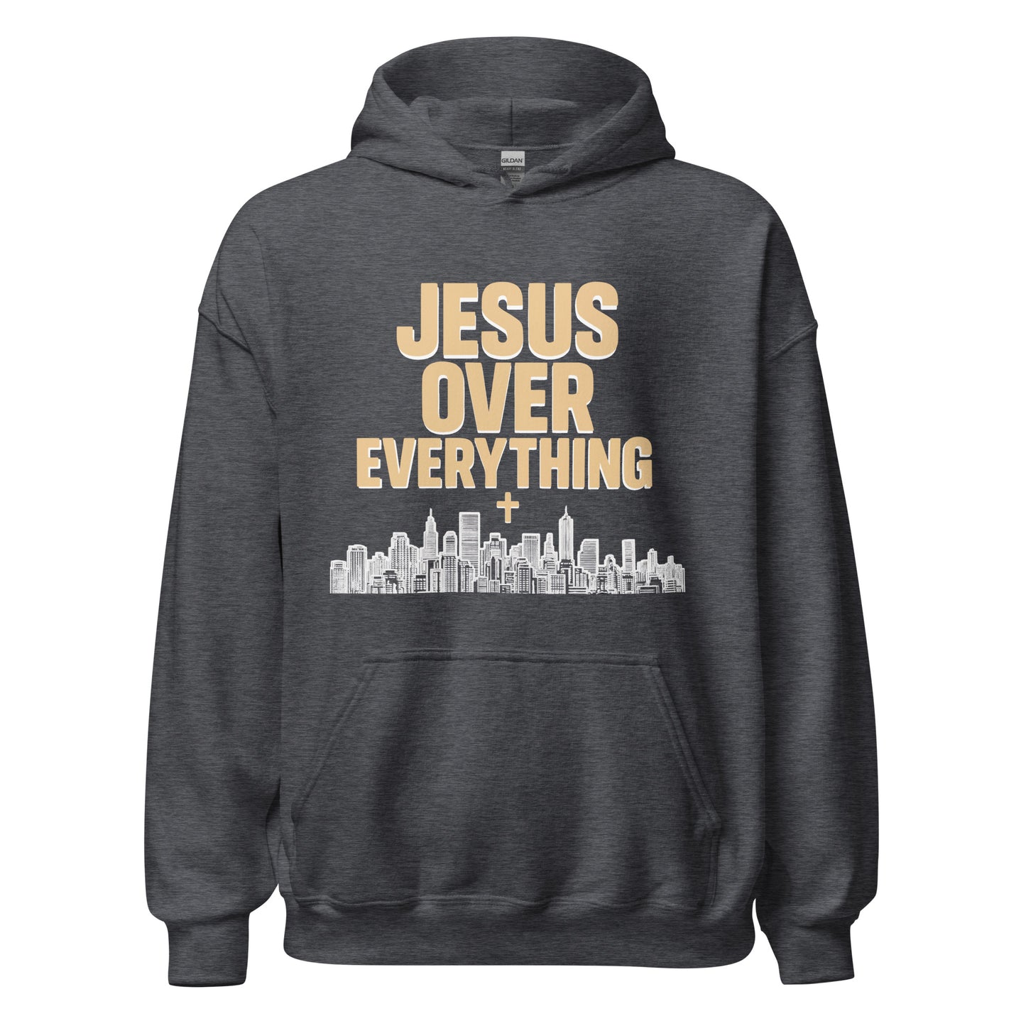  Jesus over Everything Christian hoodie 
