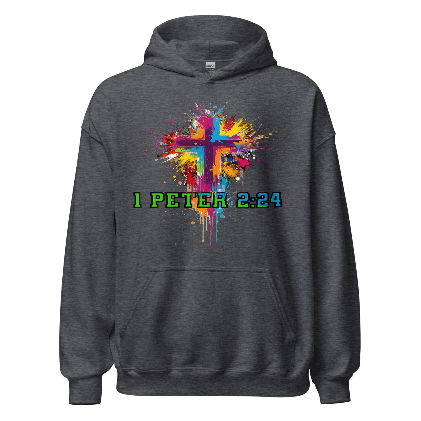1 Peter 2:24 Christian hoodie