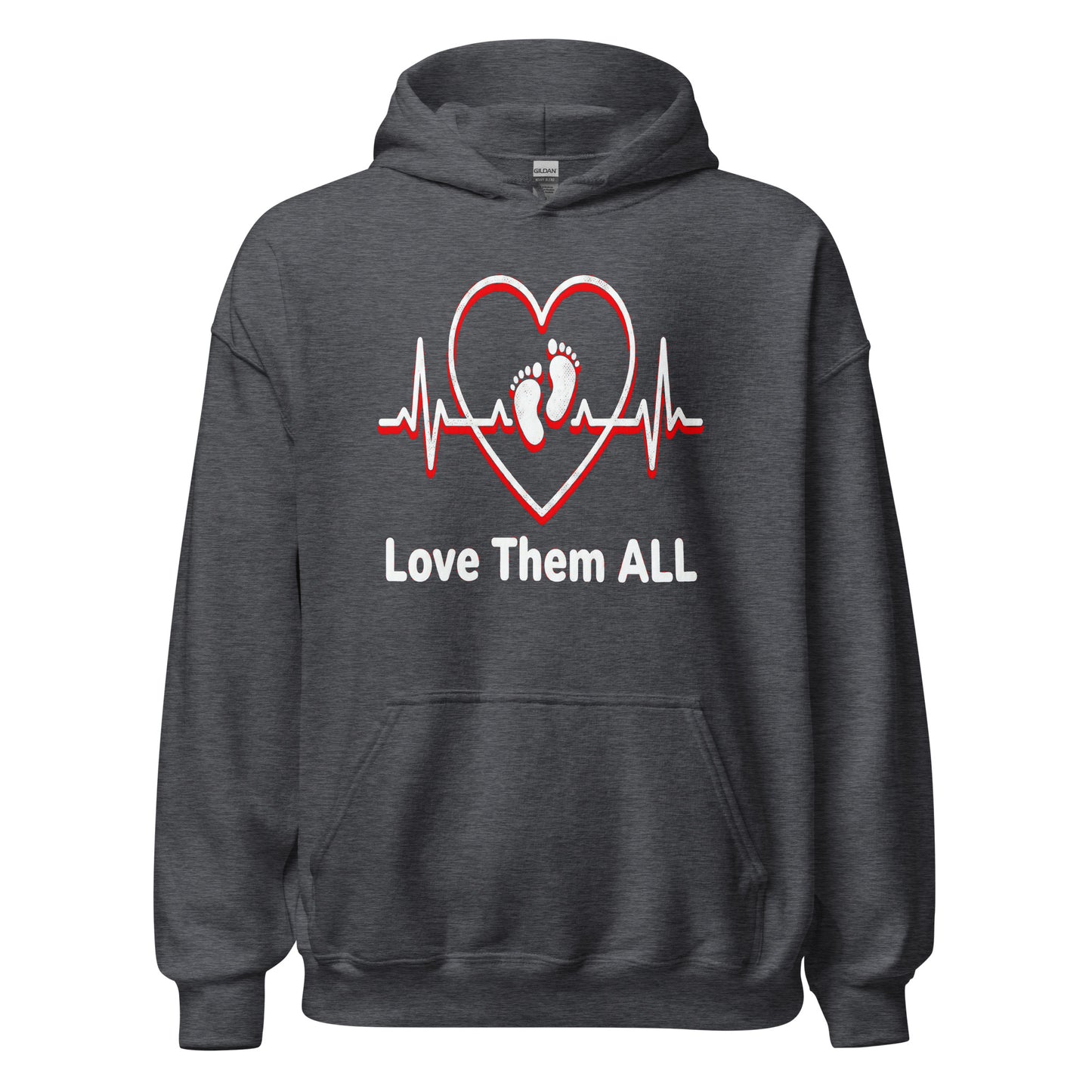 Love Them ALL Pro-Life Christian Hoodie Psalm 139:13 