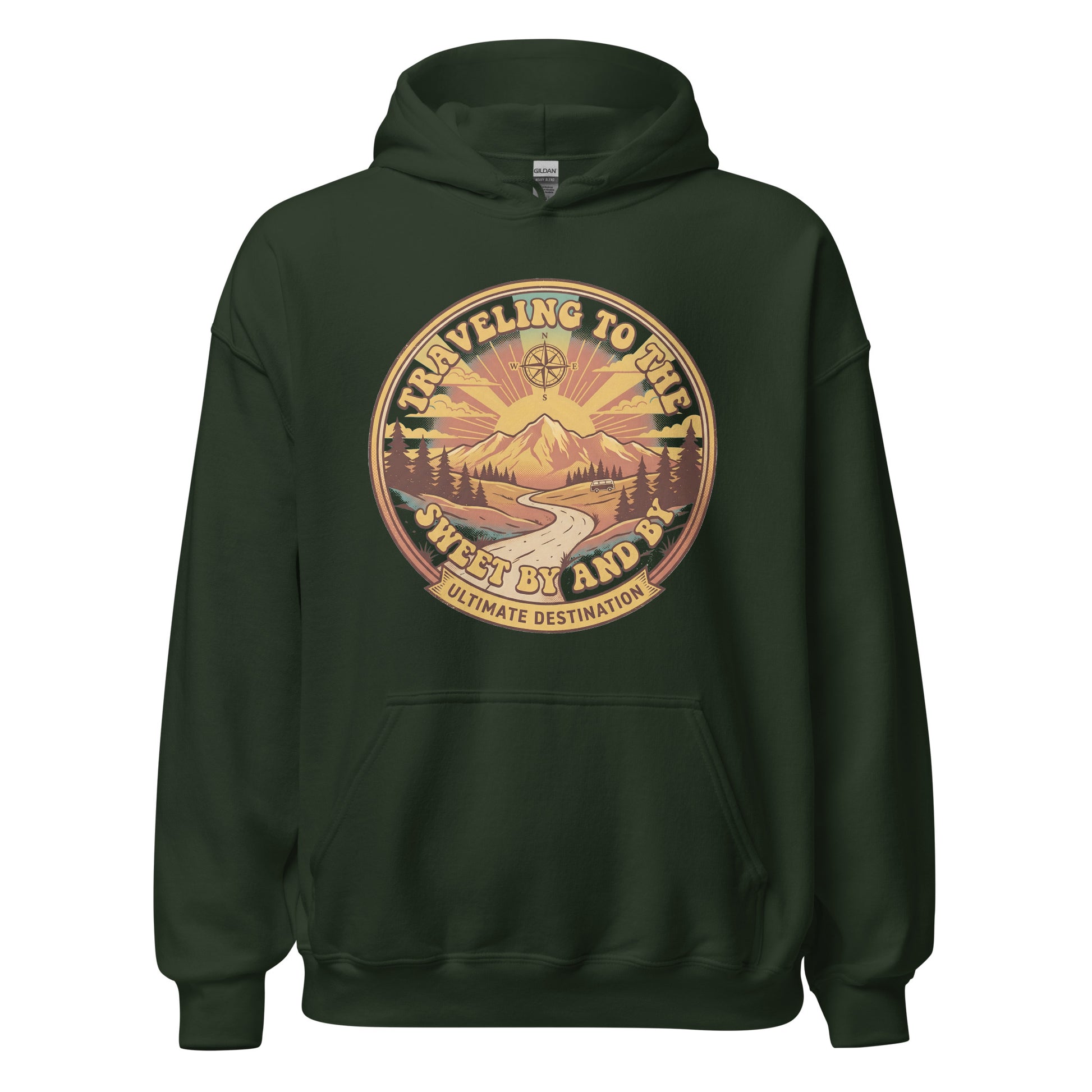 Traveling to the Sweet Bye and Bye Ultimate Destination Christian Hoodie