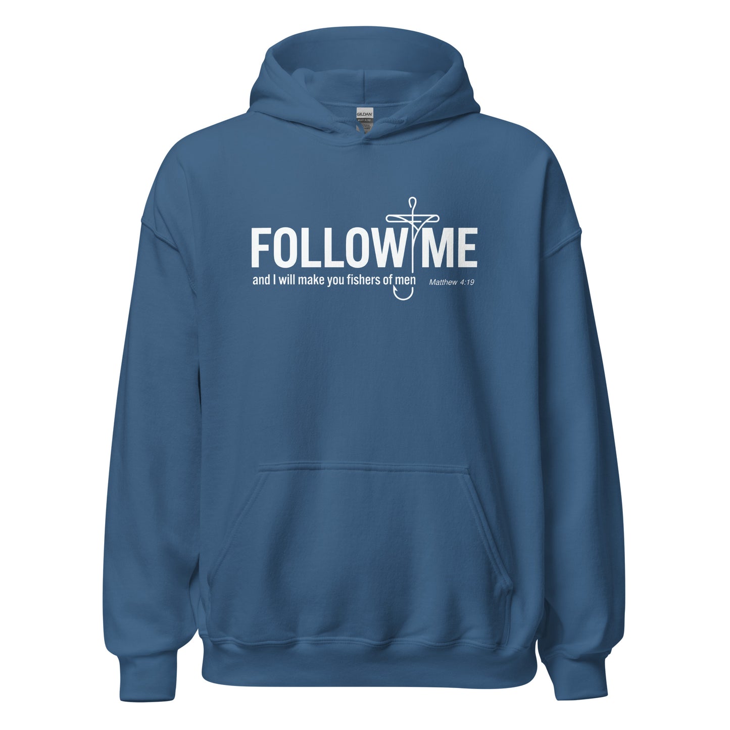  follow me  Christian hoodie Matthew 4:10