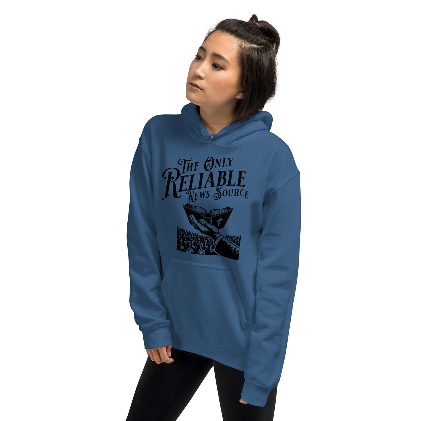 The Only Reliable News Hoodie  Christian Bible Verse Hoodie