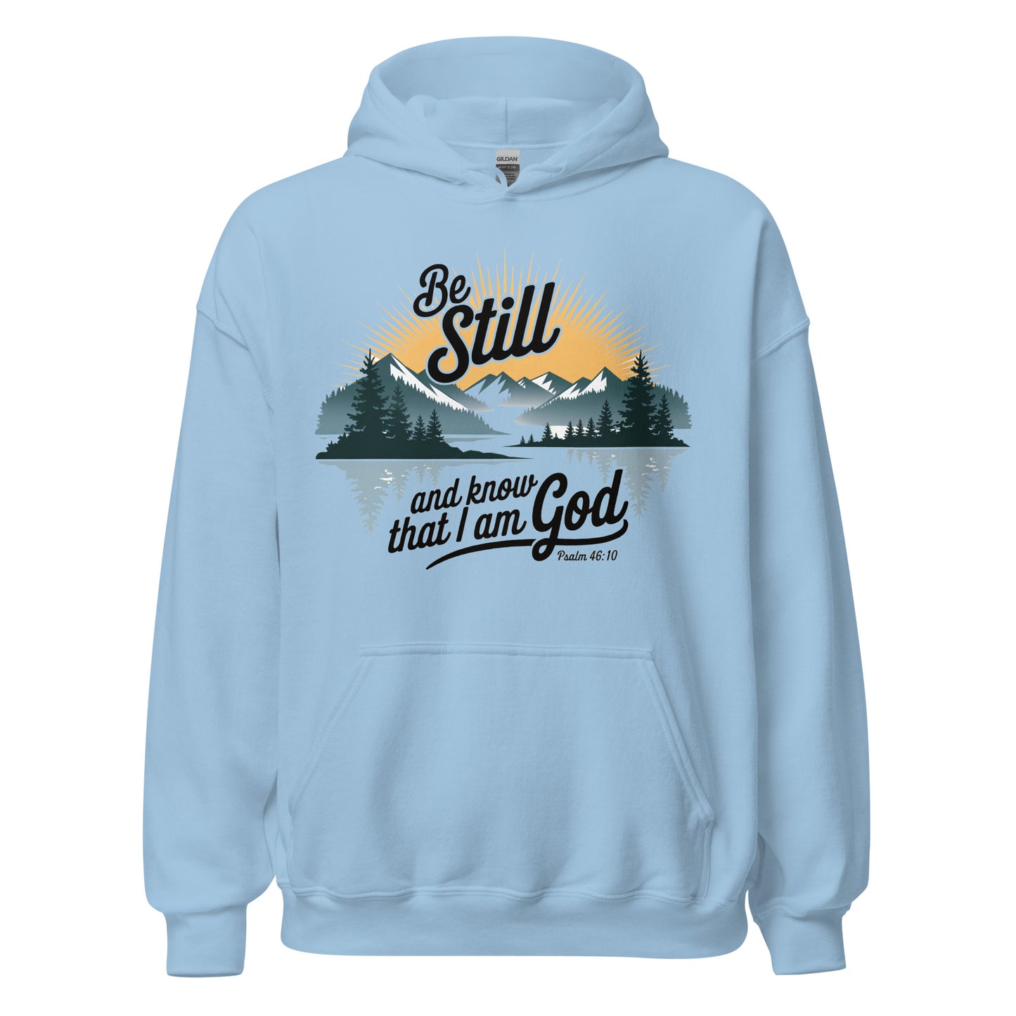 Be Still Hoodie  Christian Bible Verse Hoodie