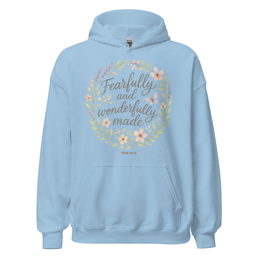 Fearfully and Wonderfully Made Christian hoodie