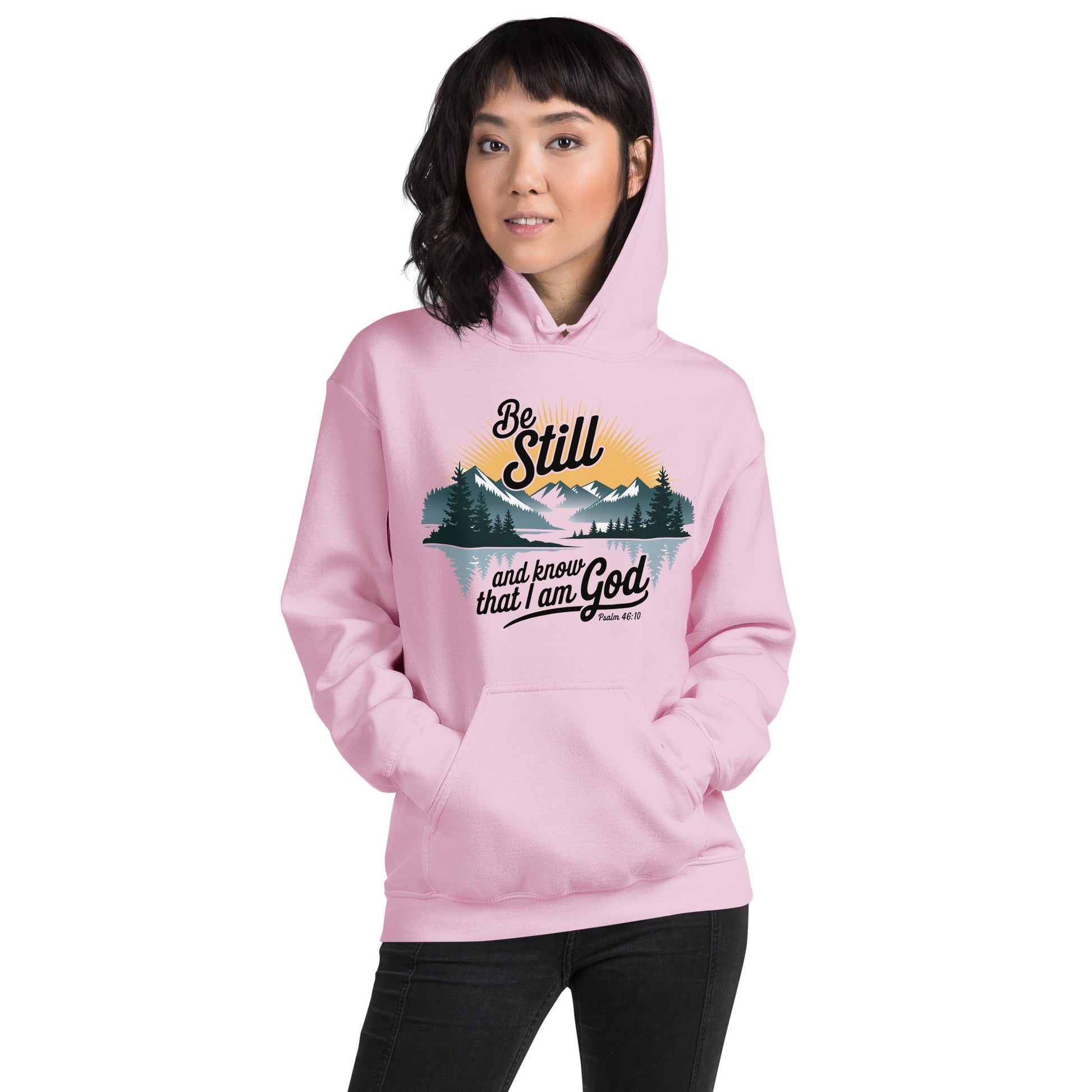 Be Still Hoodie  Christian Bible Verse Hoodie