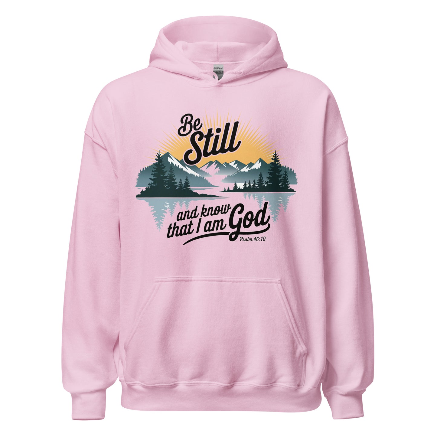 Be Still Hoodie  Christian Bible Verse Hoodie