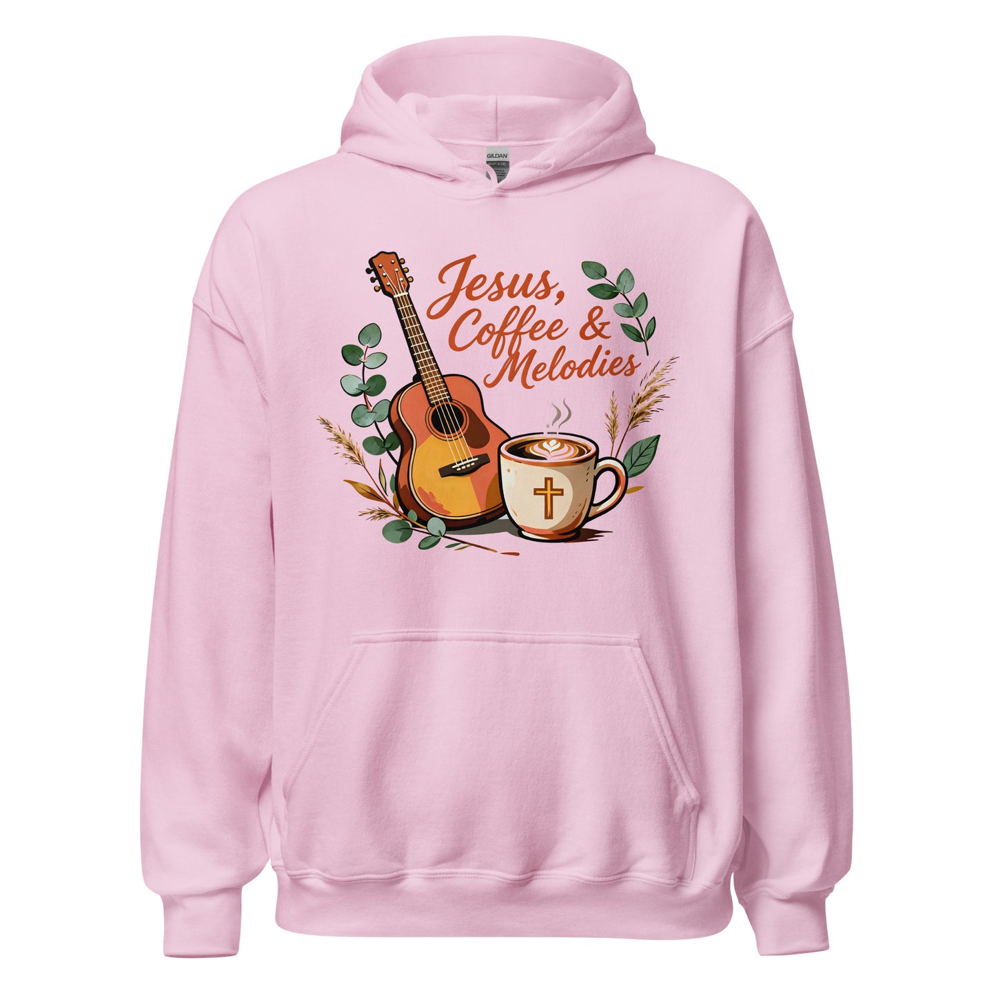  Jesus Coffee and Melodies Christian Hoodie 