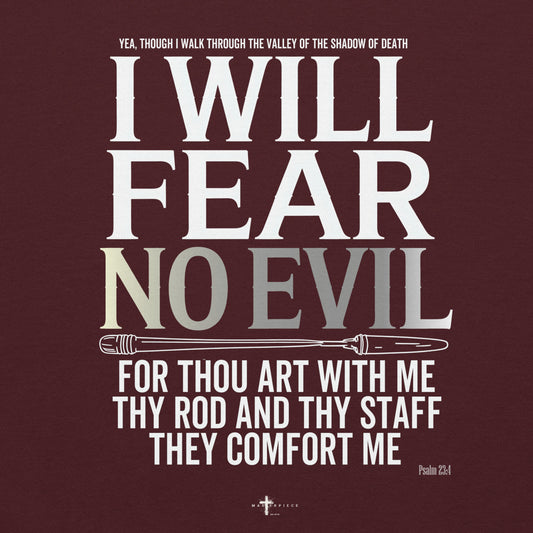 Fear No Evil Hoodie  Christian Bible Verse Hoodie