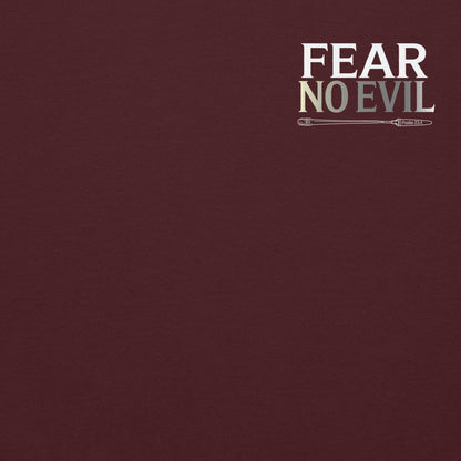 Fear No Evil Hoodie  Christian Bible Verse Hoodie
