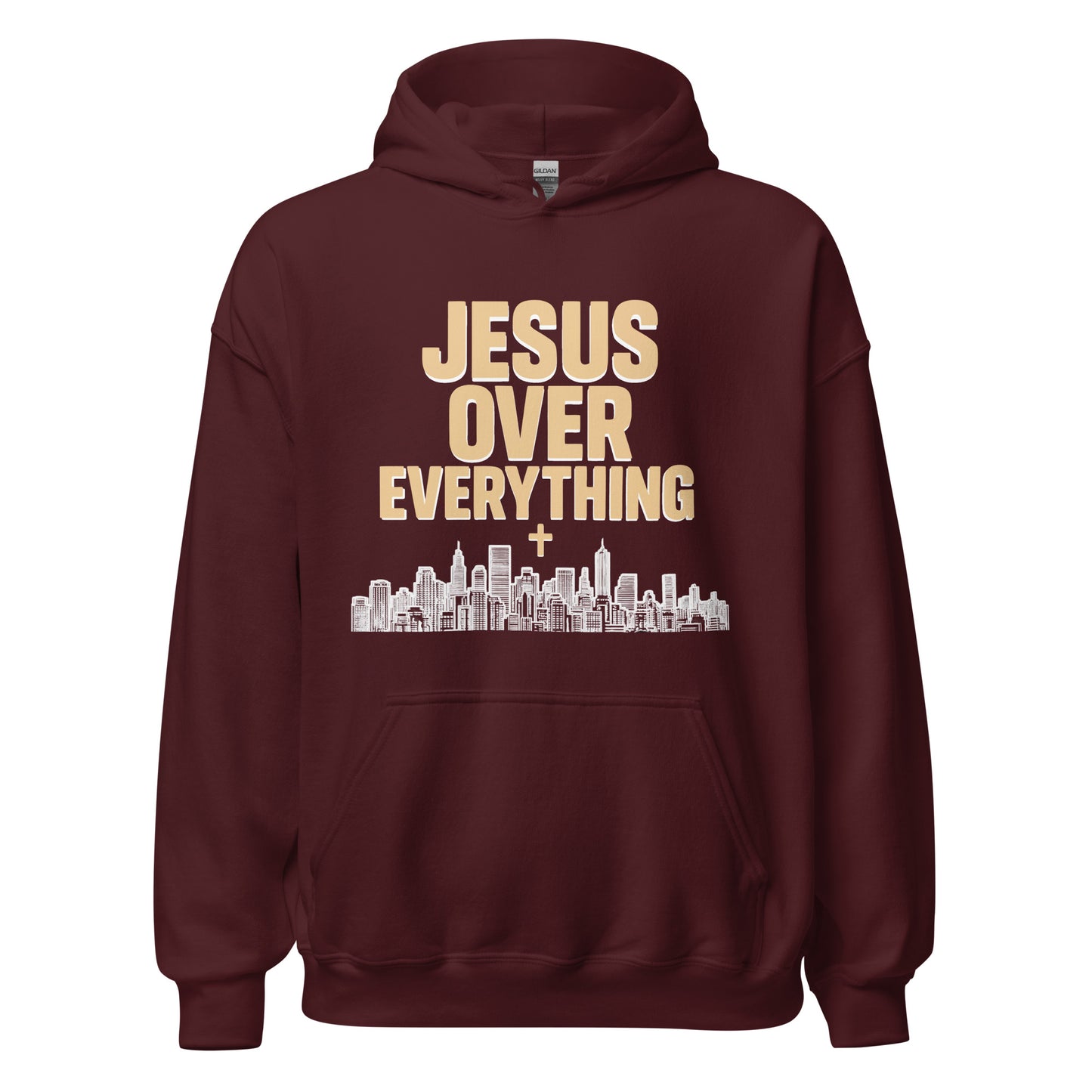  Jesus over Everything Christian hoodie 