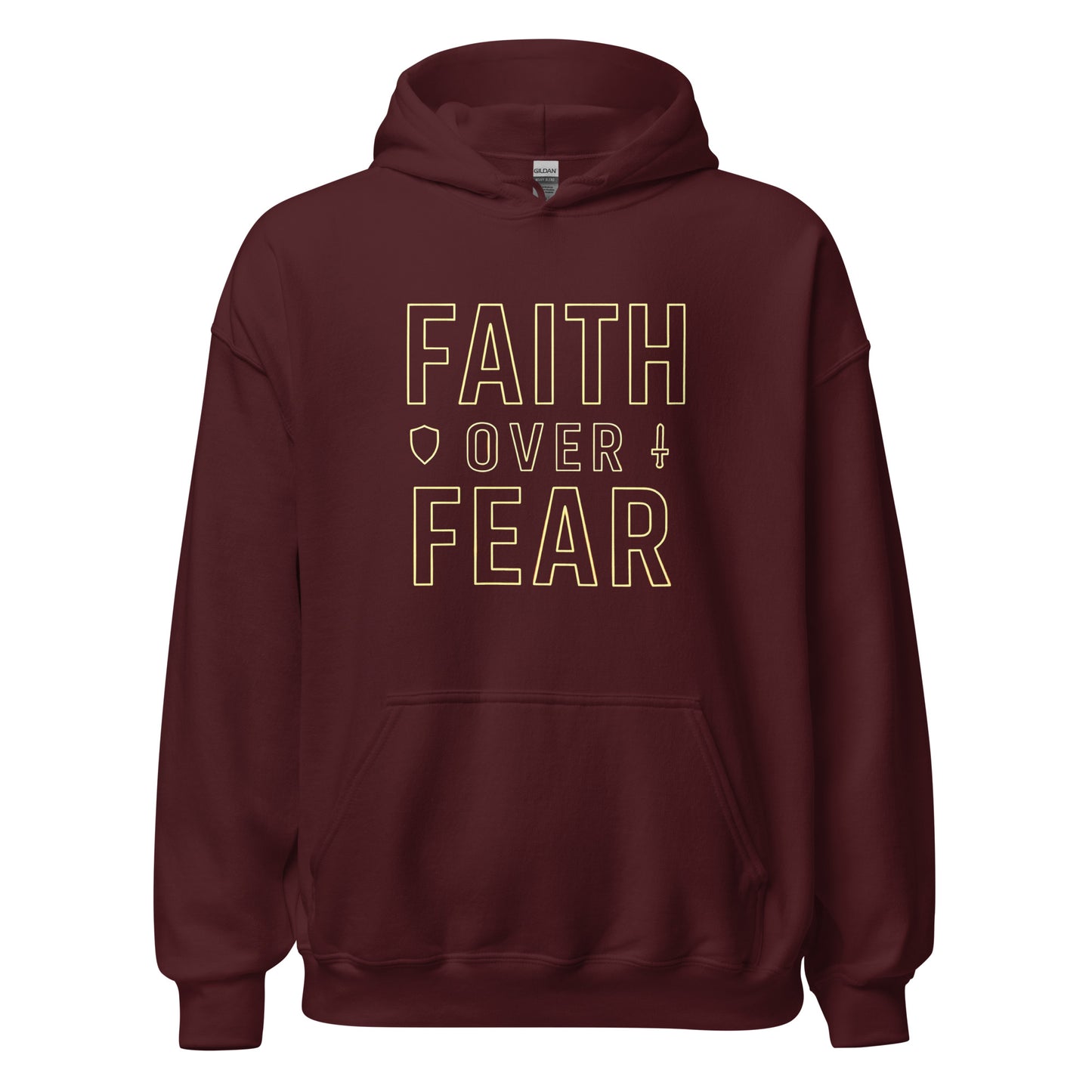 Faith over Fear Christian hoodie