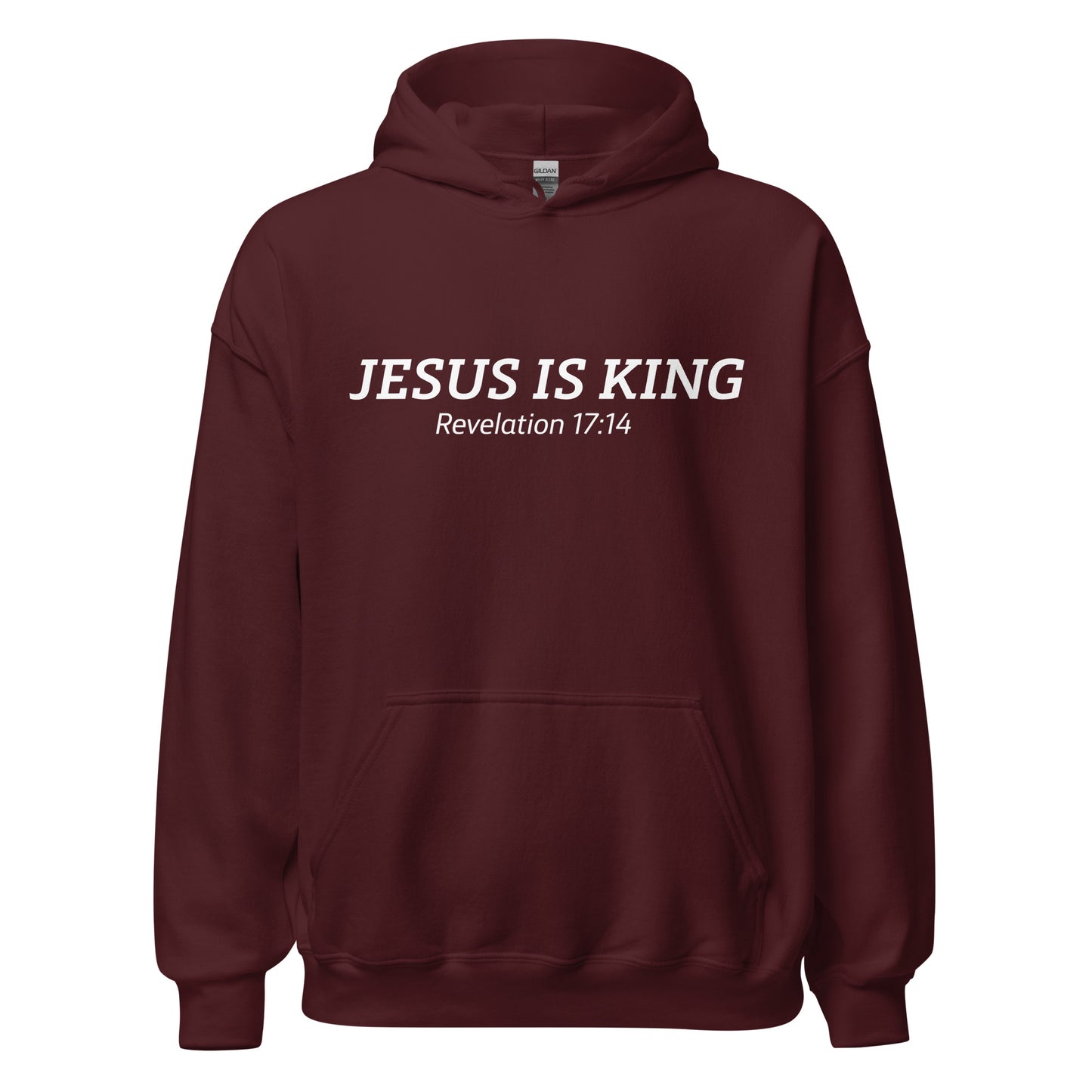  Jesus is King Christian Hoodie  Revelation 17:14