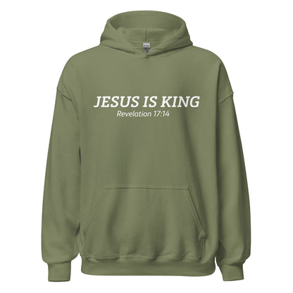  Jesus is King Christian Hoodie  Revelation 17:14