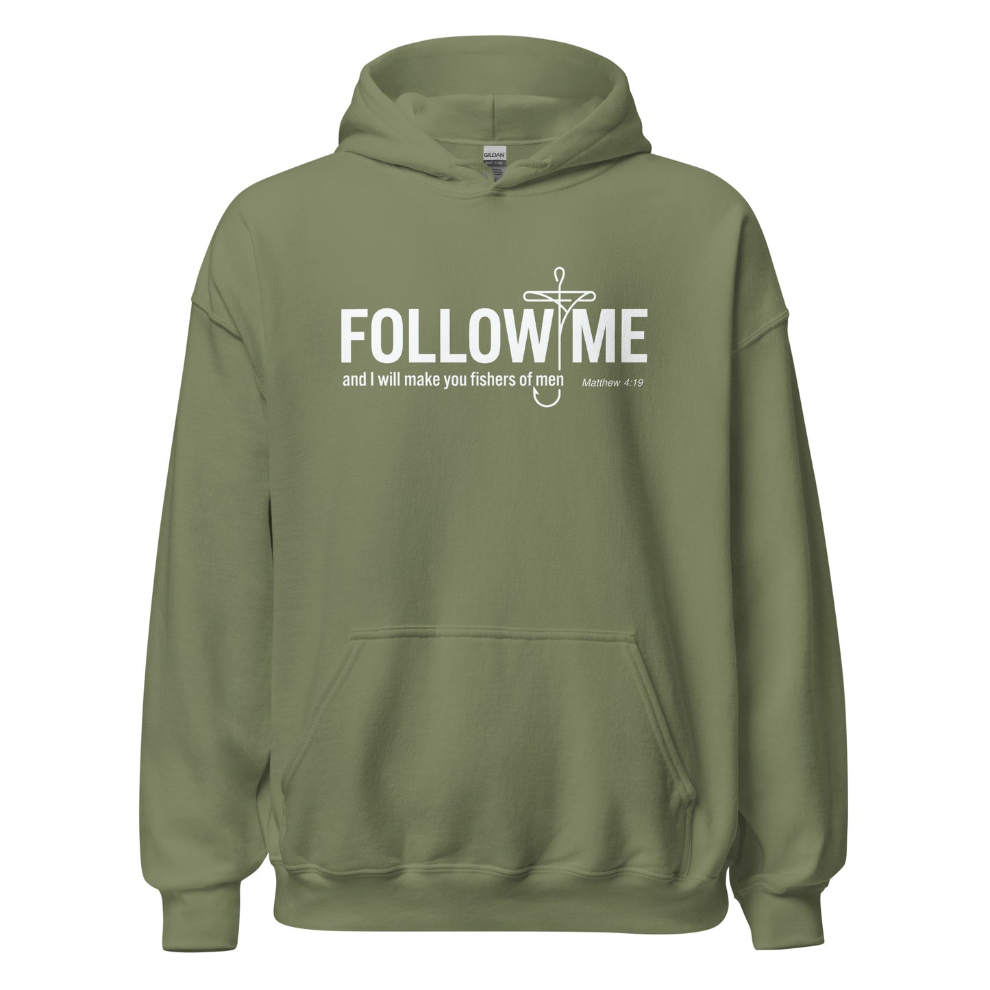  follow me  Christian hoodie Matthew 4:10
