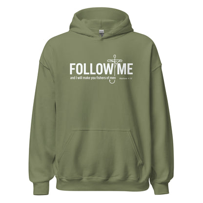  follow me  Christian hoodie Matthew 4:10