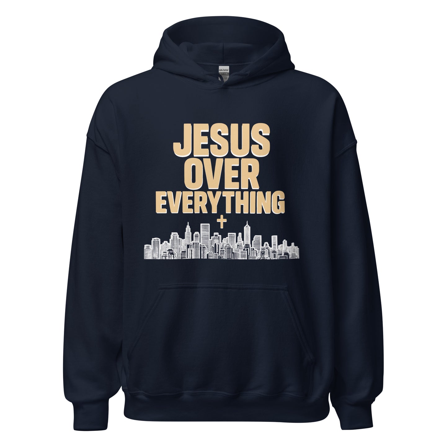  Jesus over Everything Christian hoodie 