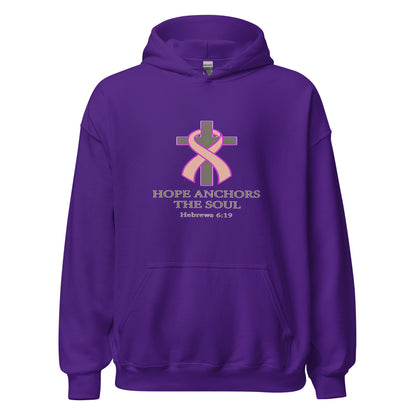 Hope Anchors the Soul Cancer Awareness Hoodie
