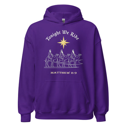 Tonight We Ride Christian Christmas Hoodie Matthew 2:9