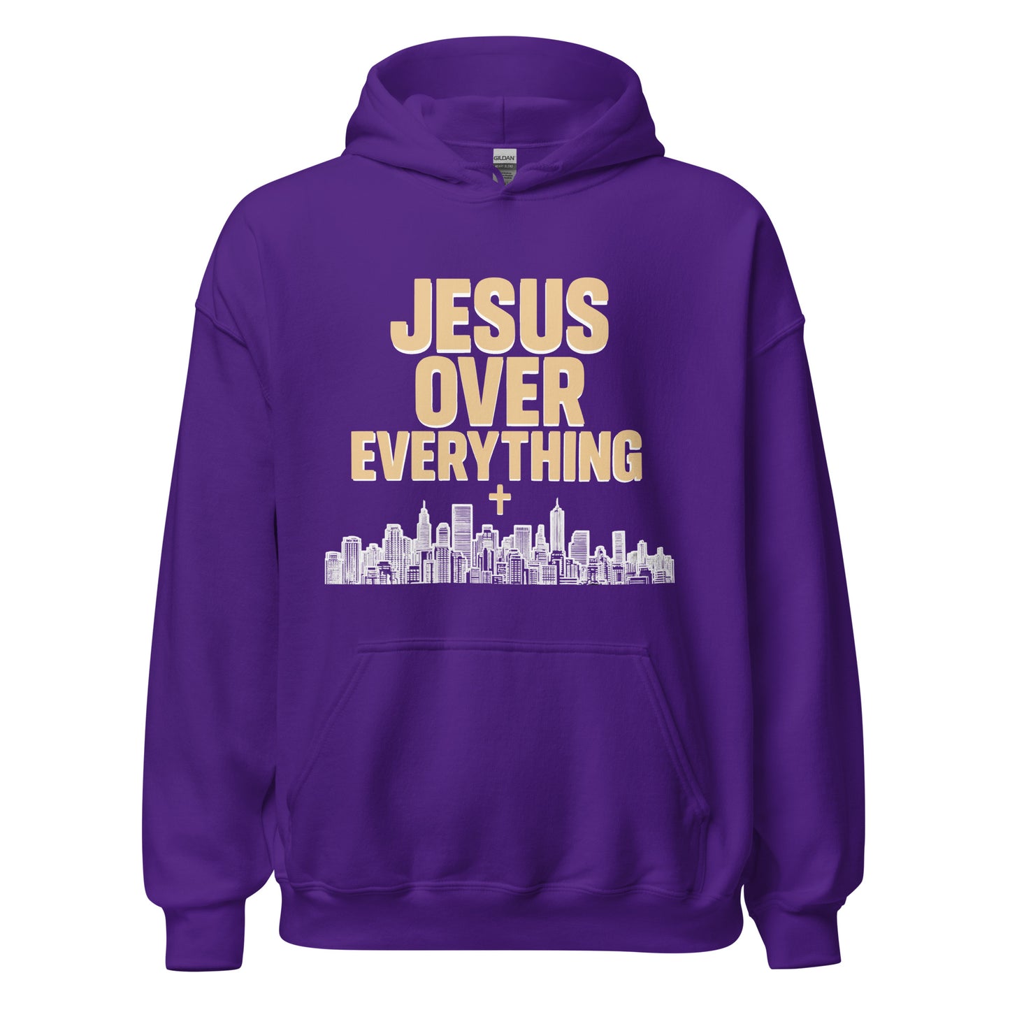  Jesus over Everything Christian hoodie 