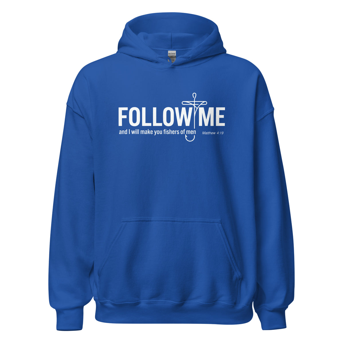  follow me  Christian hoodie Matthew 4:19
