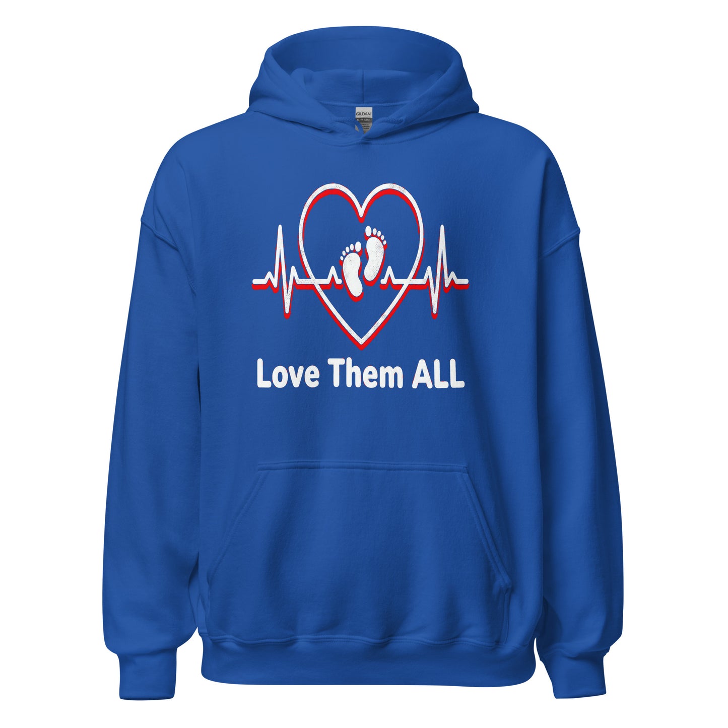 Love Them ALL Pro-Life Christian Hoodie Psalm 139:13 