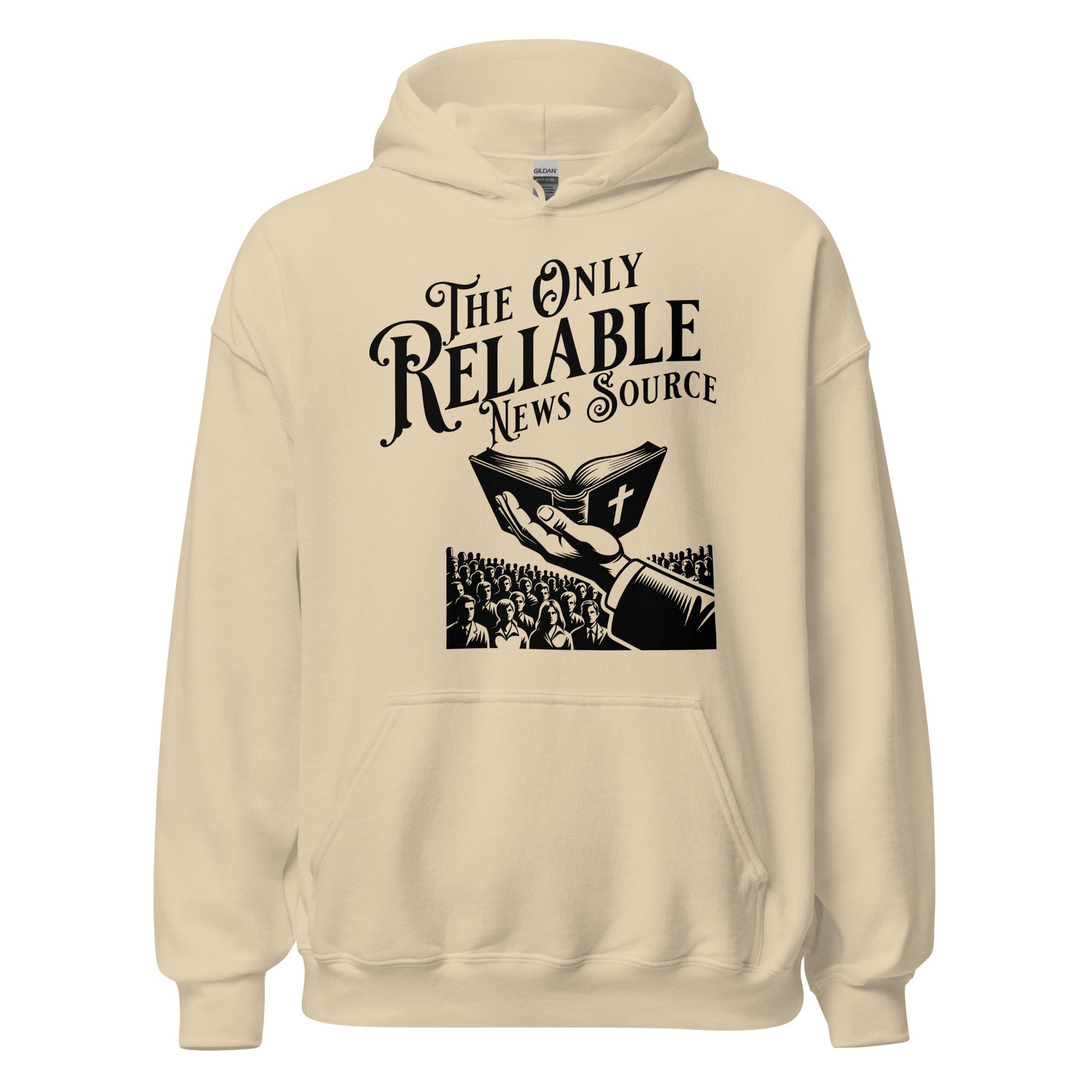 The Only Reliable News Hoodie  Christian Bible Verse Hoodie