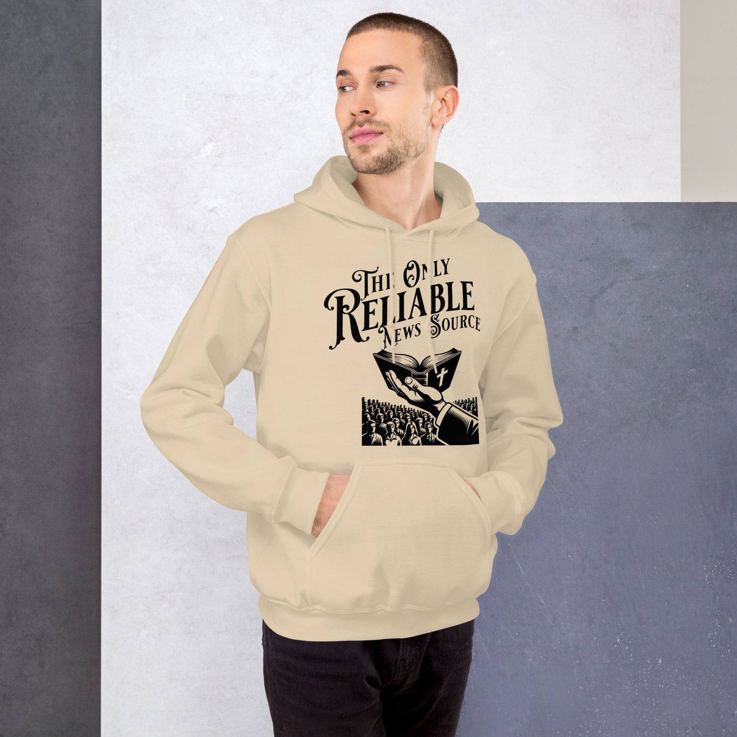 The Only Reliable News Hoodie  Christian Bible Verse Hoodie
