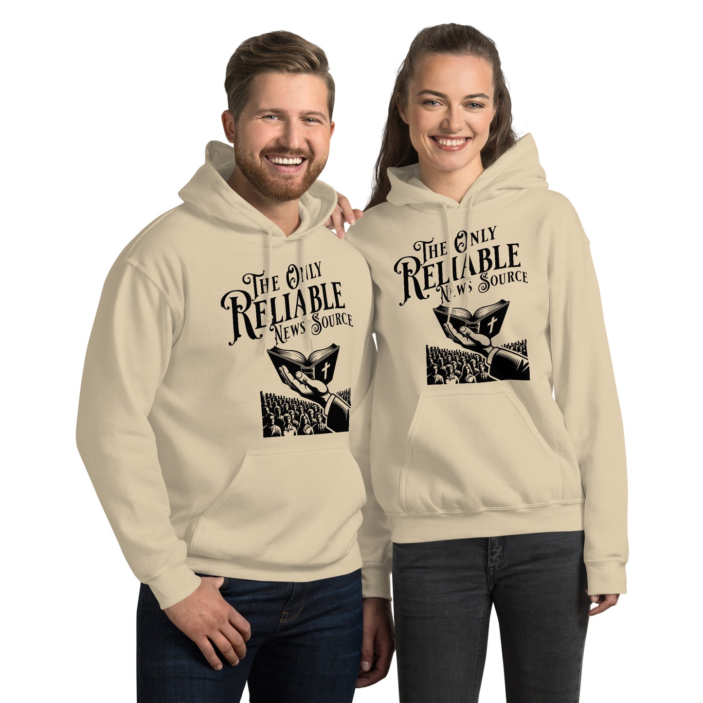 The Only Reliable News Hoodie  Christian Bible Verse Hoodie