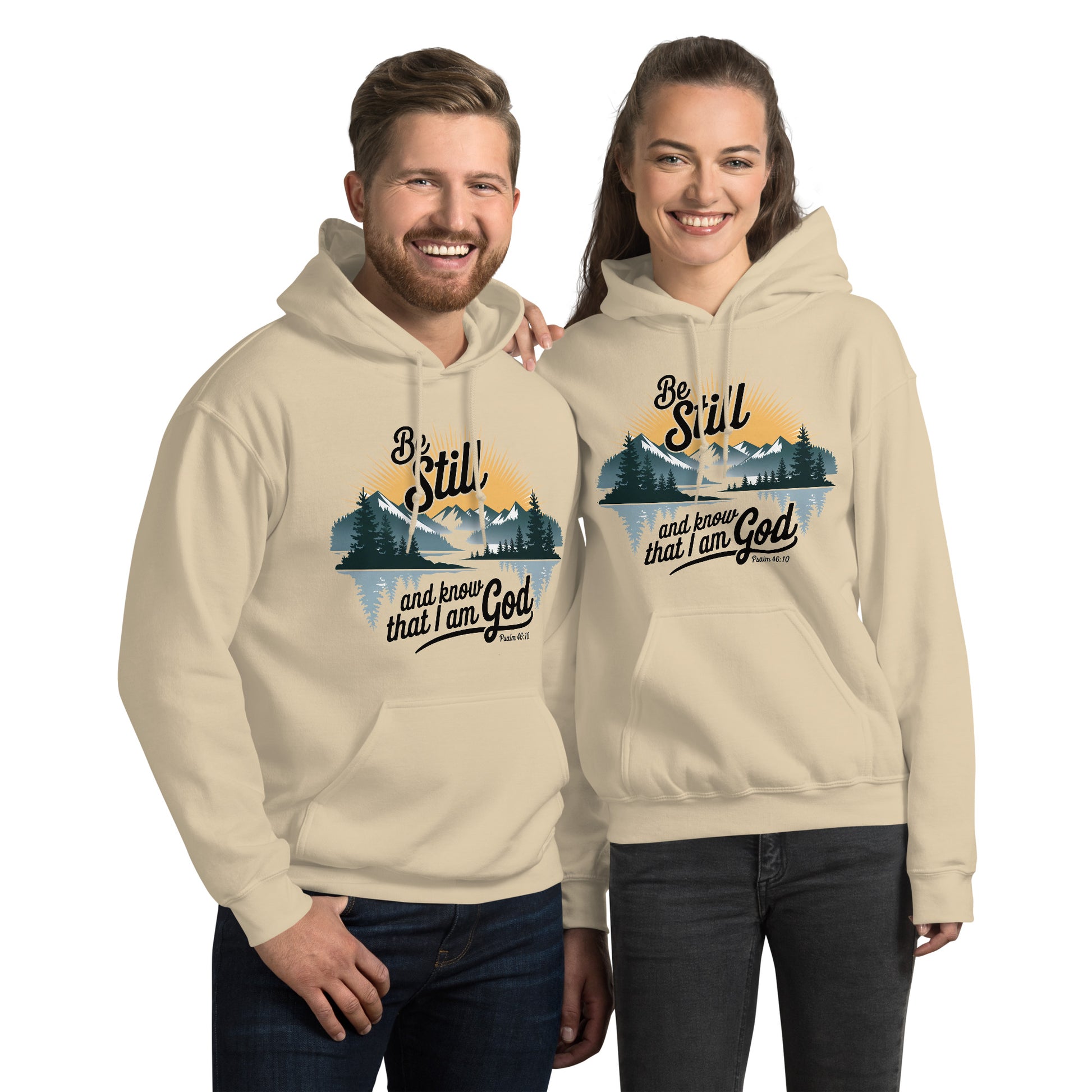 Be Still Hoodie  Christian Bible Verse Hoodie