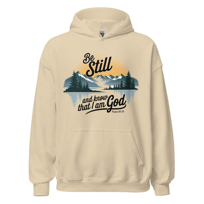 Be Still Hoodie  Christian Bible Verse Hoodie