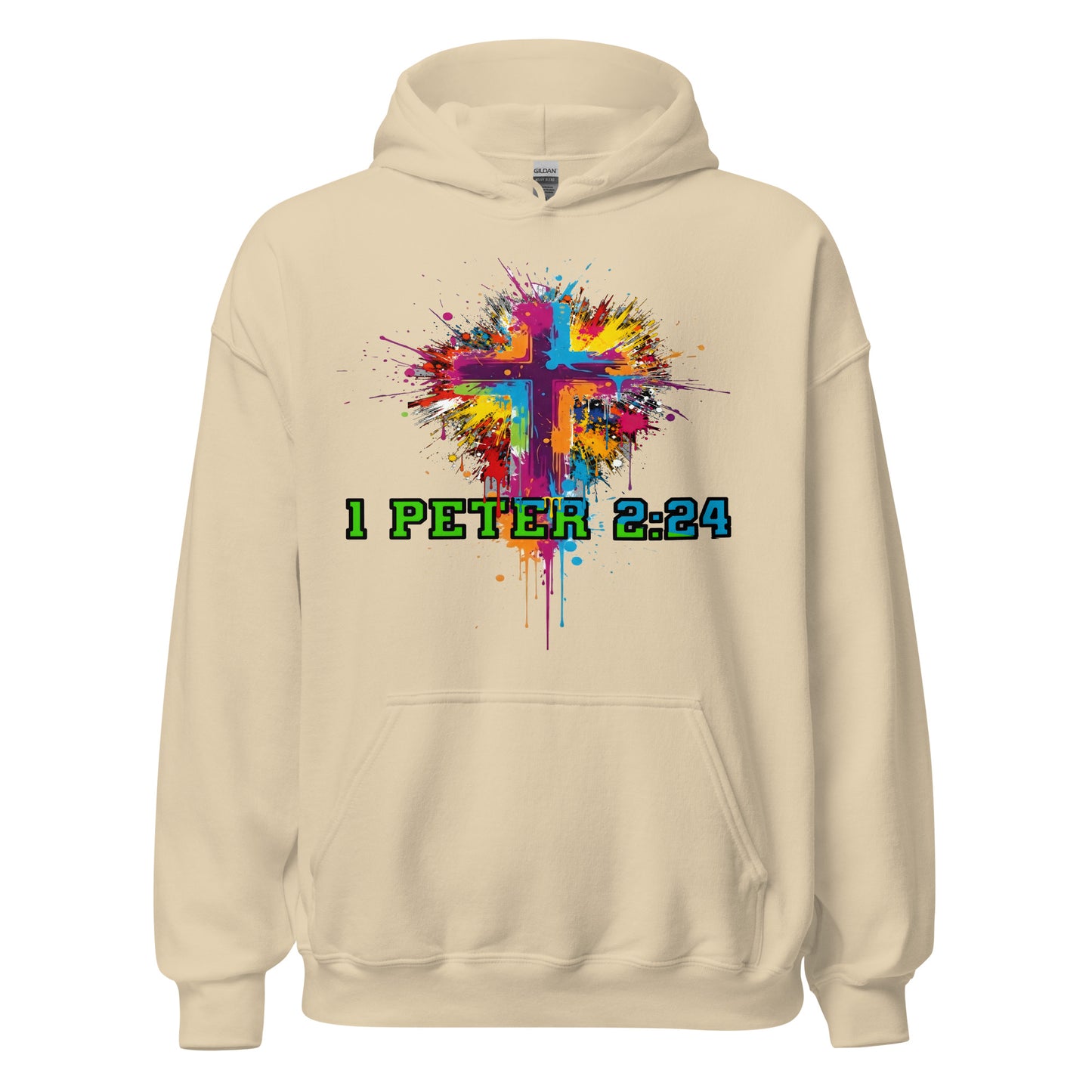 1 Peter 2:24 Christian hoodie