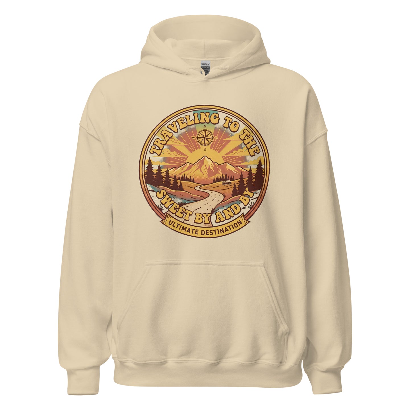 Traveling to the Sweet Bye and Bye Ultimate Destination Christian Hoodie