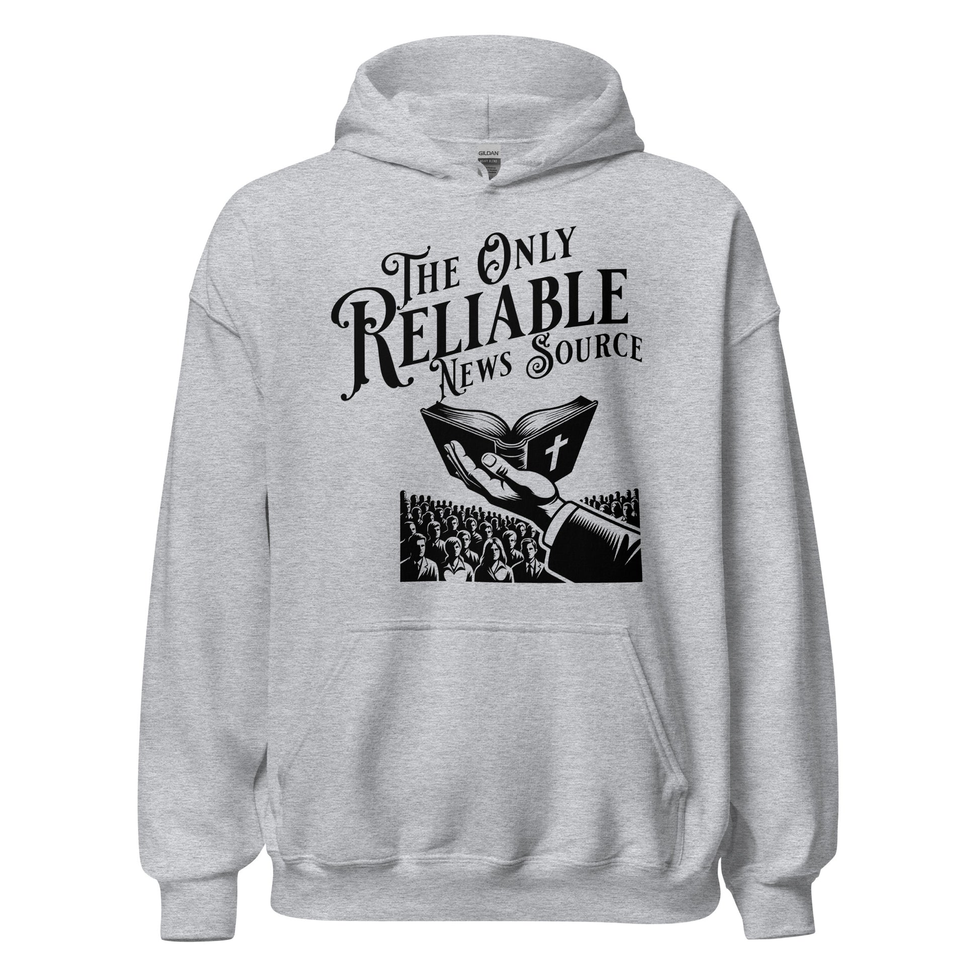 The Only Reliable News Hoodie  Christian Bible Verse Hoodie