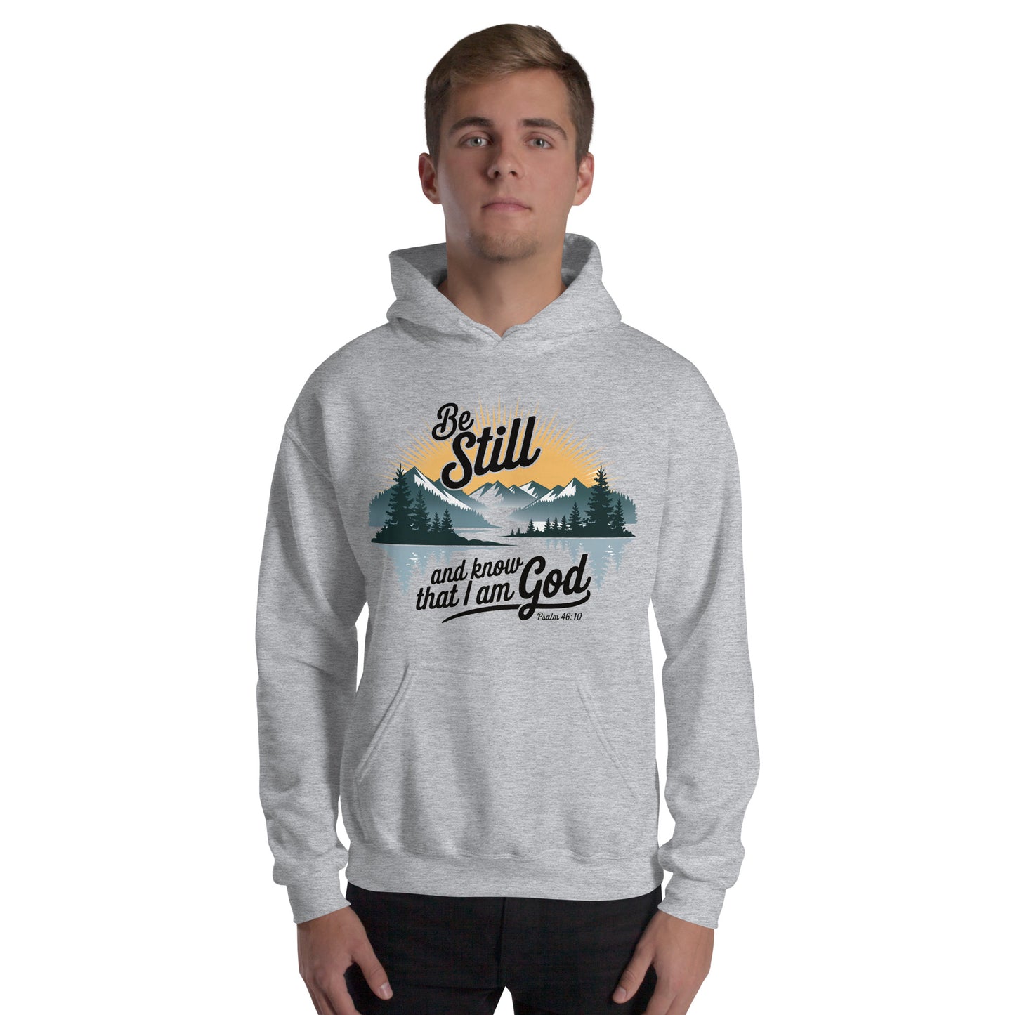 Be Still Hoodie  Christian Bible Verse Hoodie