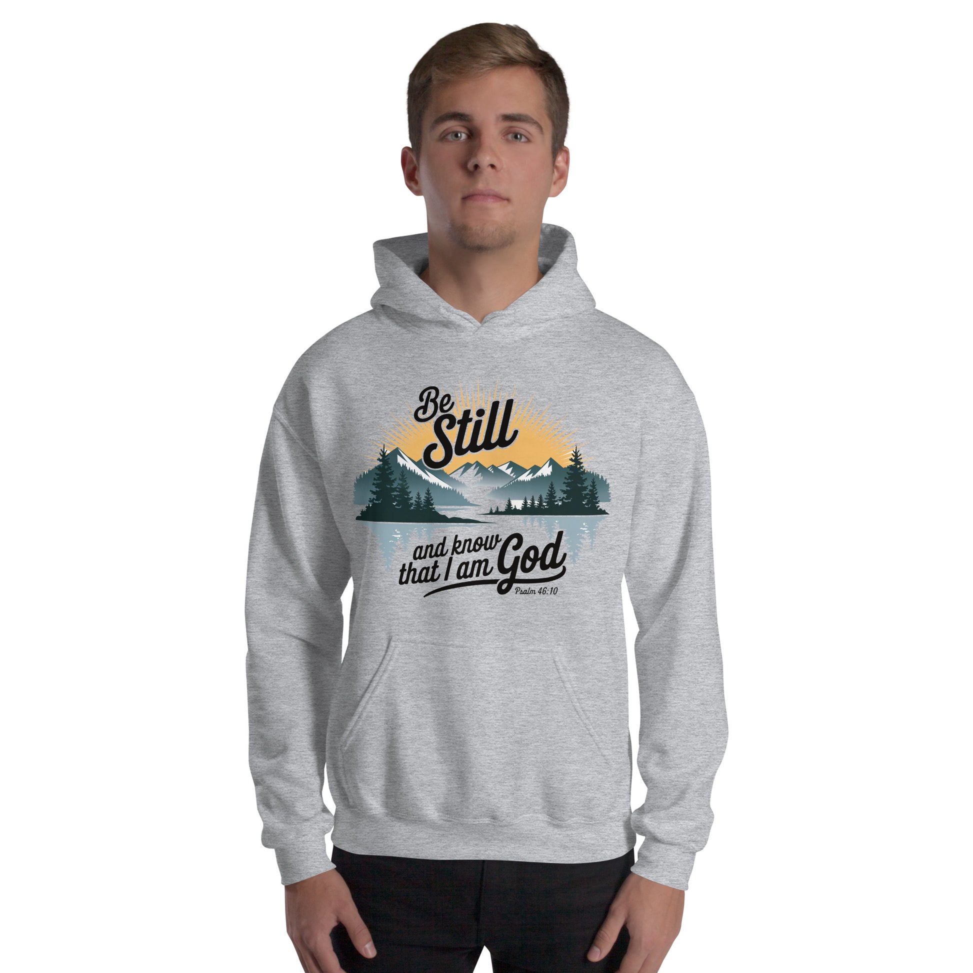 Be Still Hoodie  Christian Bible Verse Hoodie