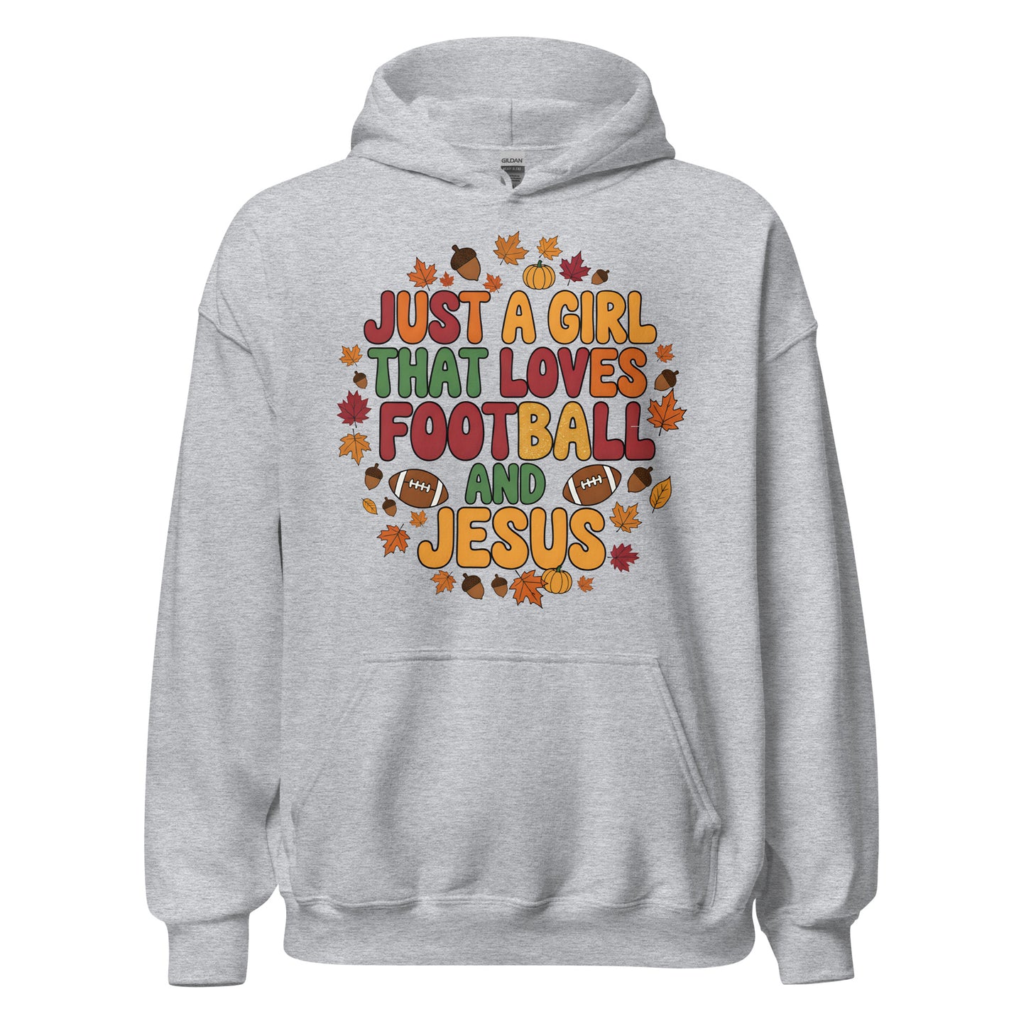 Just a Girl that Loves Football and Jesus Christian hoodie