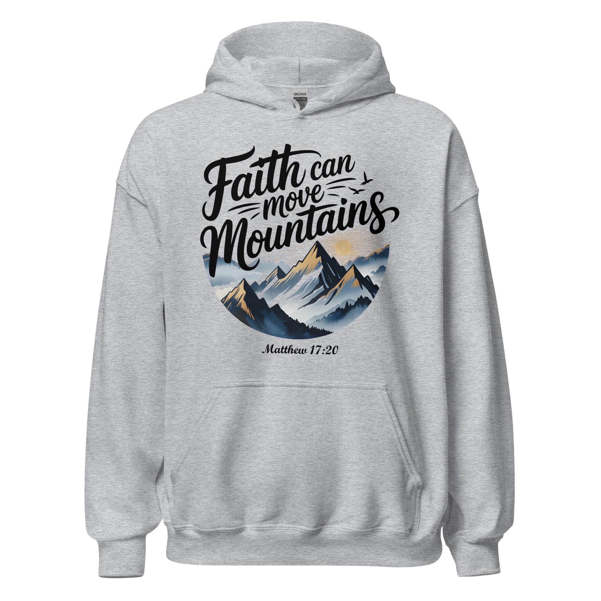  Faith can move mountains Christian hoodie 