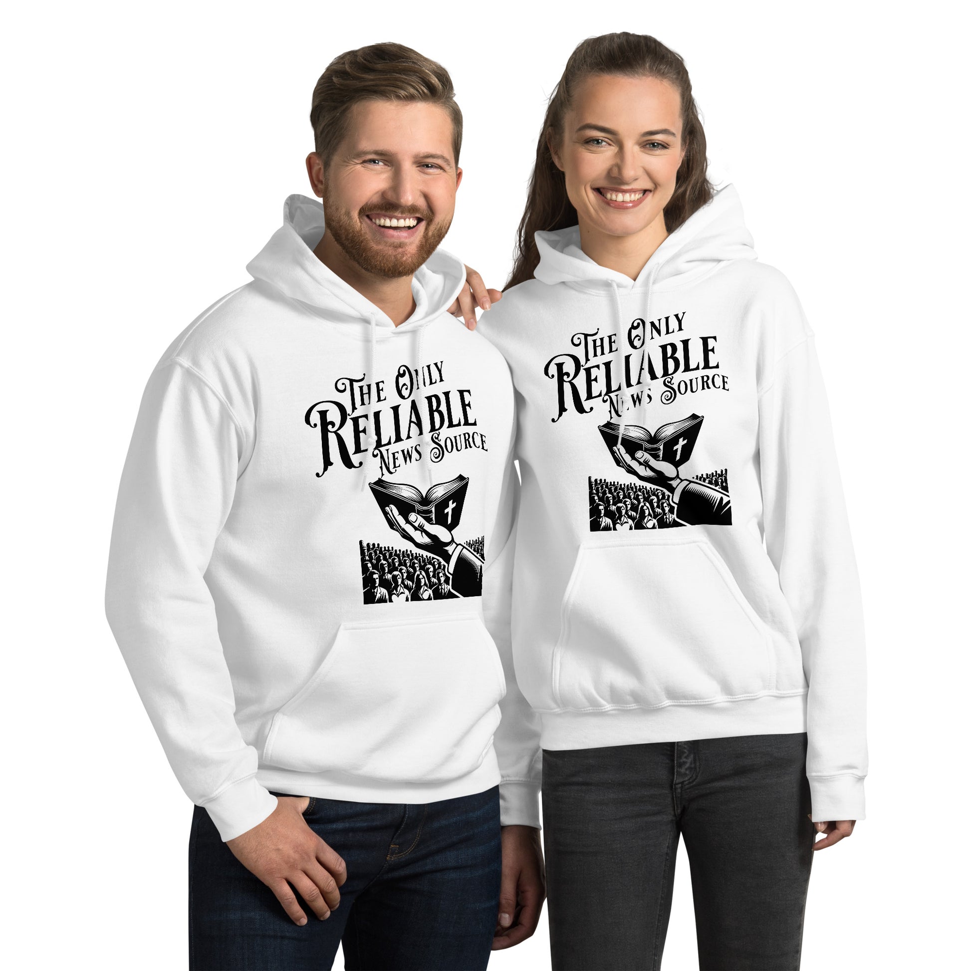 The Only Reliable News Hoodie  Christian Bible Verse Hoodie