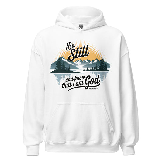Be Still Hoodie  Christian Bible Verse Hoodie