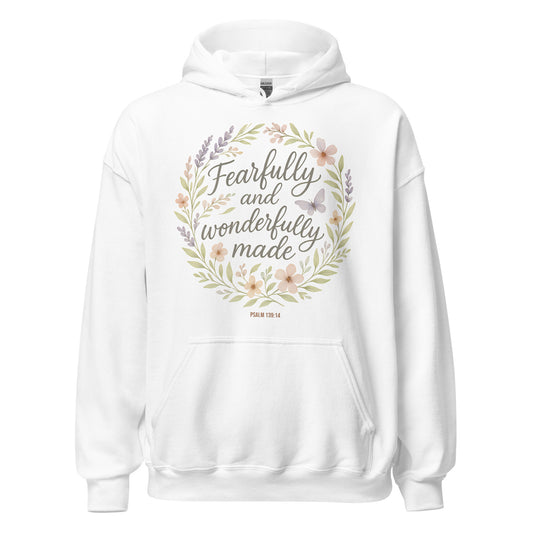 Fearfully and Wonderfully Made Christian hoodie