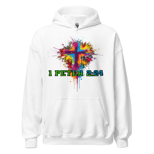 1 Peter 2:24 Christian hoodie