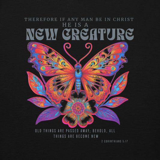 New Creature Premium  Christian Bible Verse Hoodie