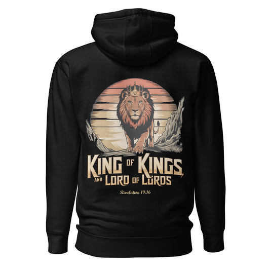 King of Kings Premium Hoodie  Christian Bible Verse Premium Hoodie