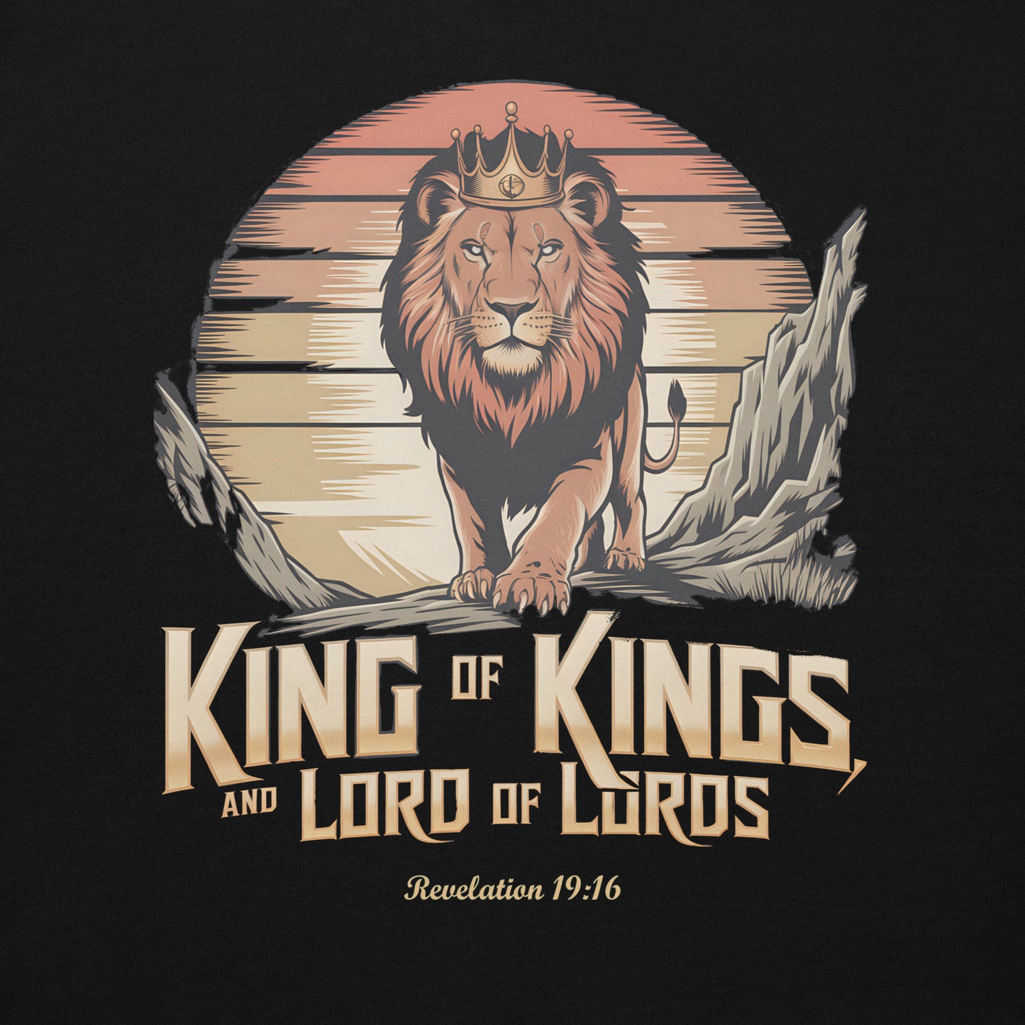 King of Kings Premium Hoodie  Christian Bible Verse Premium Hoodie