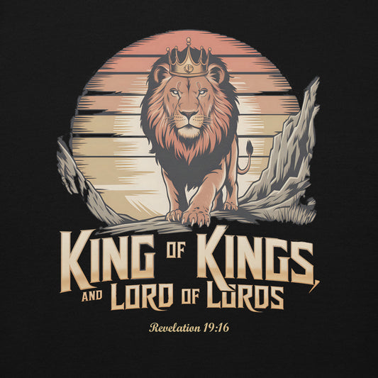 King of Kings Premium Hoodie  Christian Bible Verse Premium Hoodie