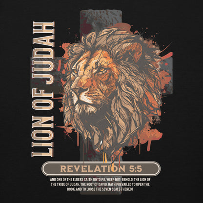 Lion of Judah Premium Hoodie  Christian Bible Verse Premium Hoodie
