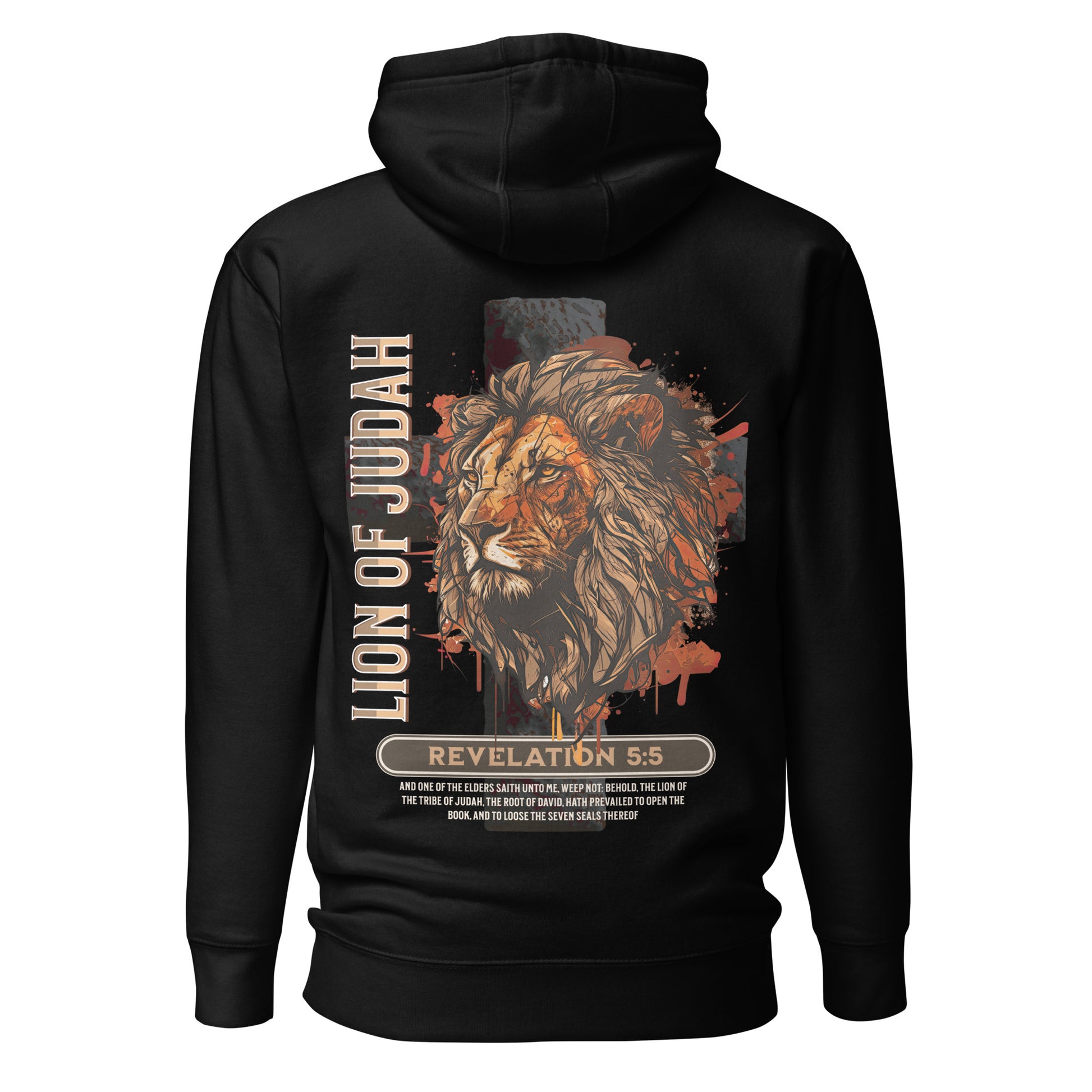 Lion of Judah Premium Hoodie  Christian Bible Verse Premium Hoodie